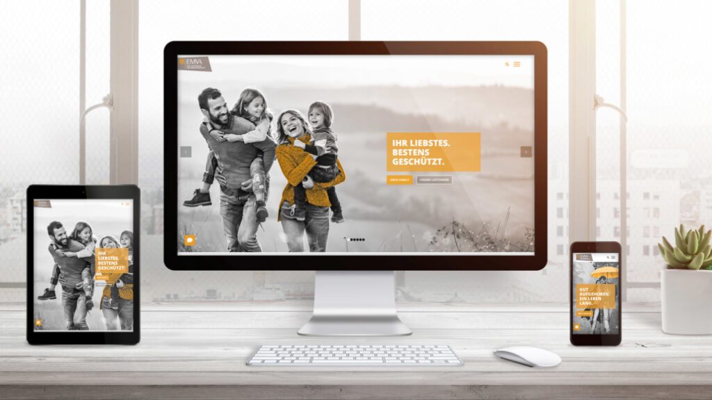 EMVA Versicherung - Webdesign und Programmierung