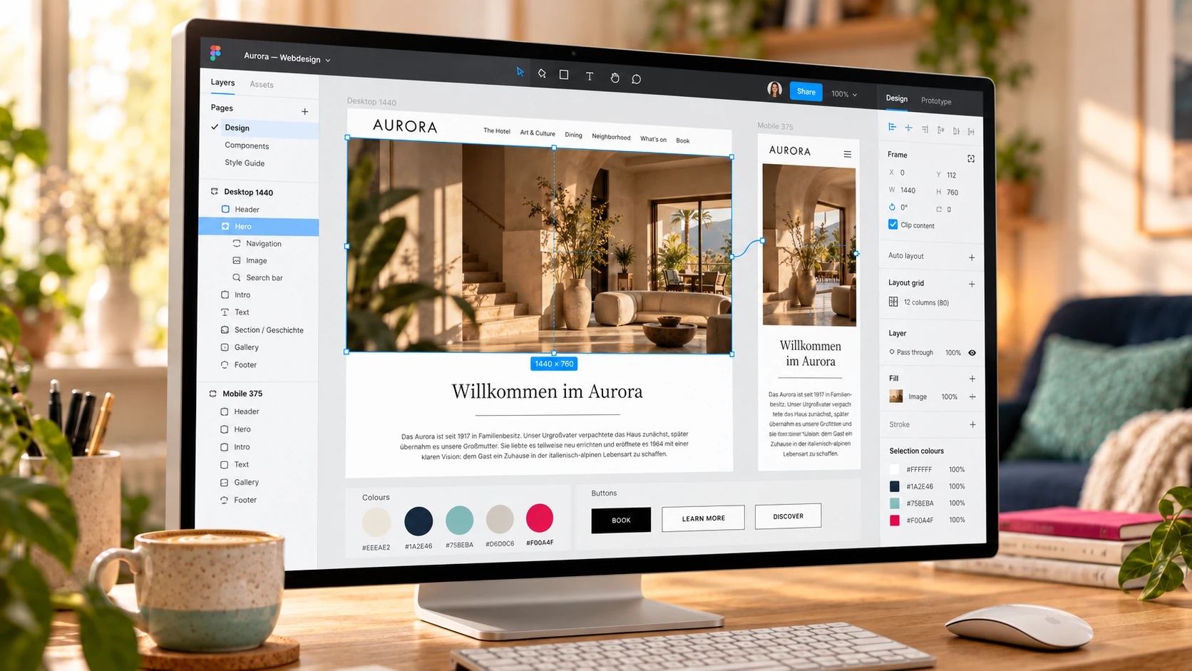 Portfolio: Webauftritt Hotel Aurora